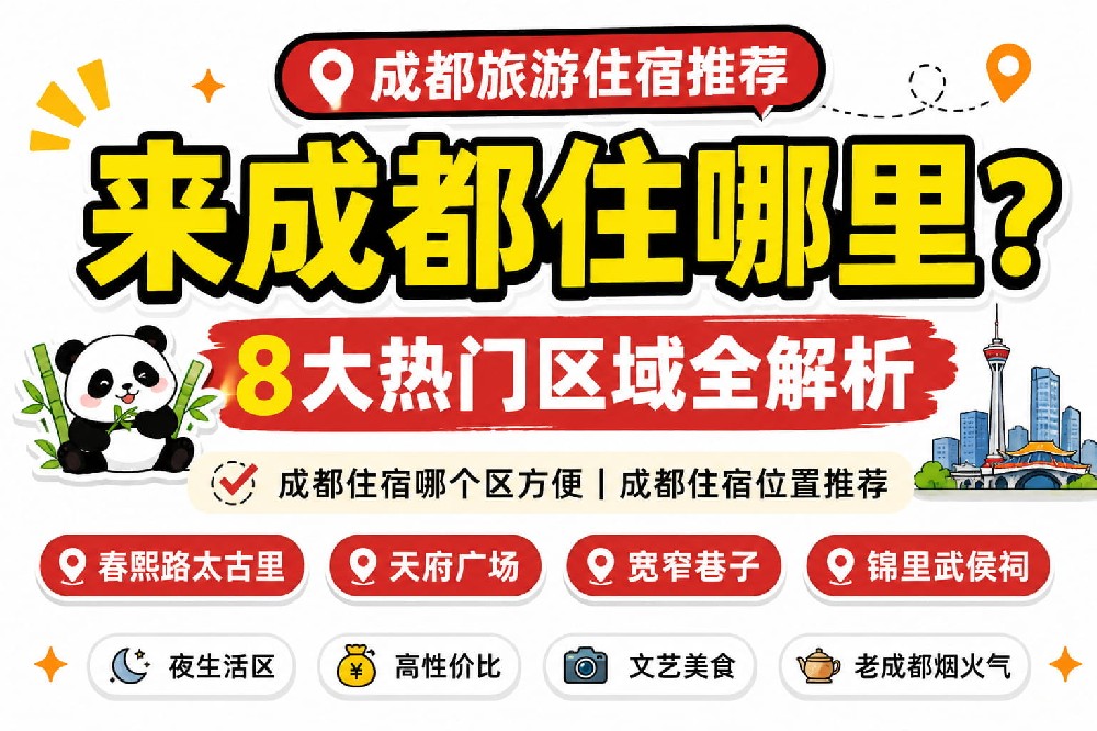 成都旅游住宿推荐指南 | 四川旅游必看